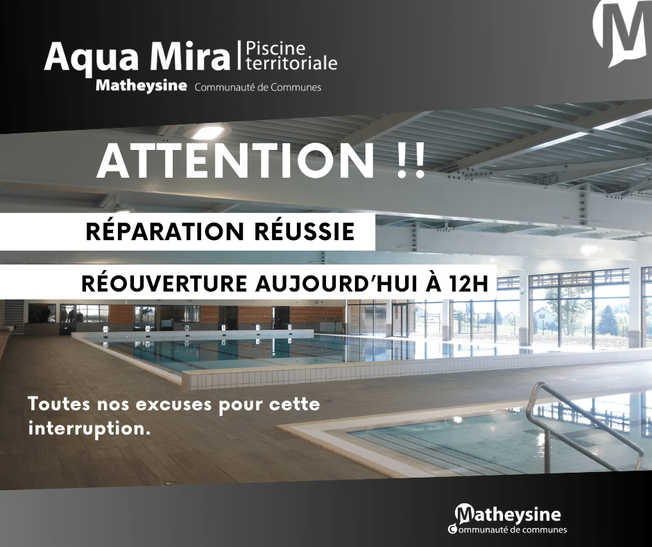 Piscine Aquamira ouverte